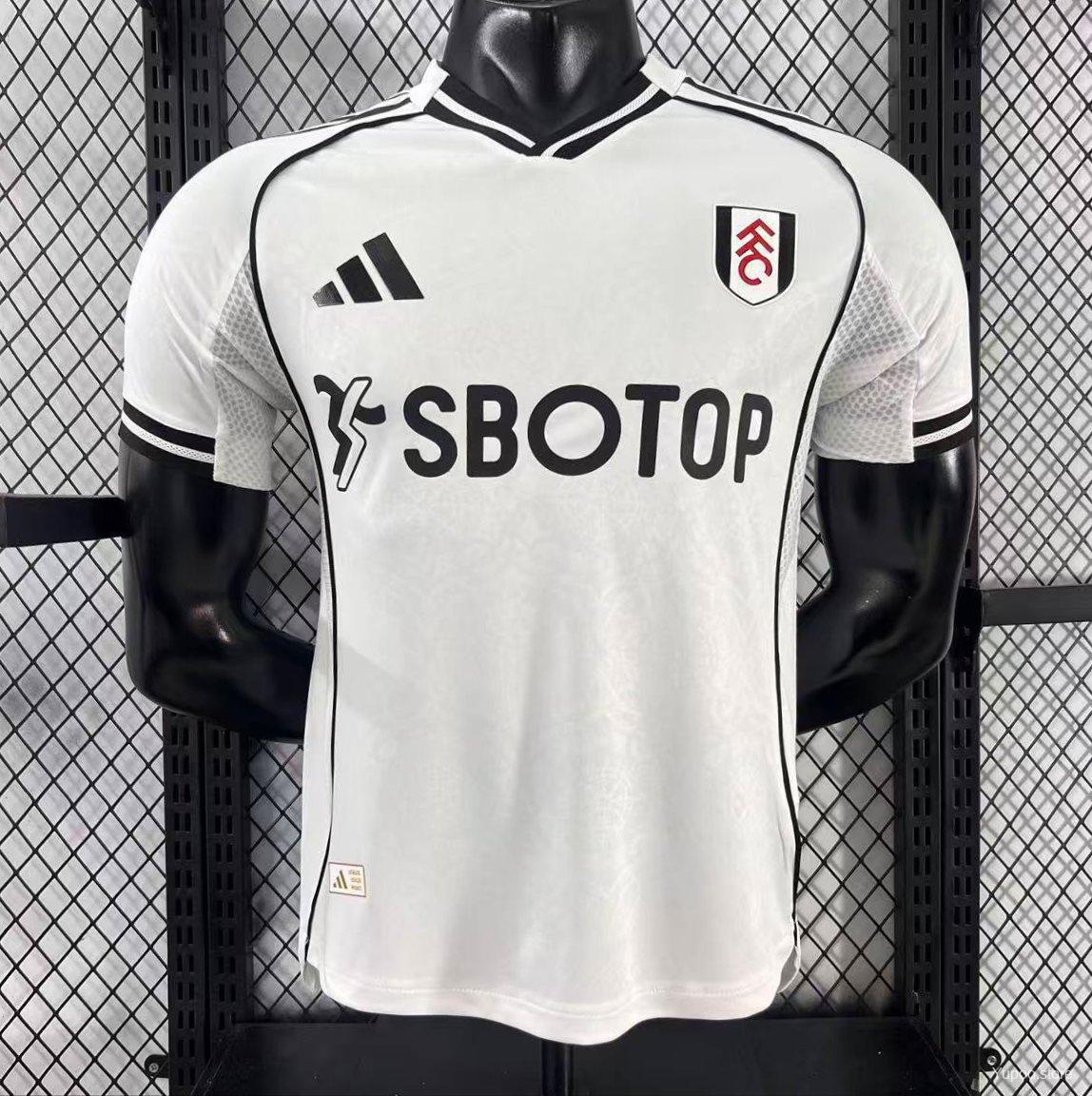 Camiseta de fútbol Fulham 2025/26 LOCAL MANGA CORTA VERSION JUGADOR